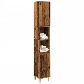 Armario de baño madera de ingeniería envejecida 30x30x190 cm von , Badezimmerwaschtische - Ref: Foro24-857102, Preis: 92,30 €...