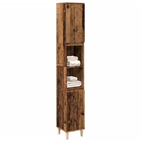 Armario de baño madera de ingeniería envejecida 30x30x190 cm by , bathroom vanities - Ref: Foro24-857102, Price: 95,30 €, Dis...