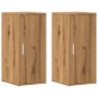 Muebles zapateros 2 uds madera roble artisan 32x35x70 cm by , Shoe racks and shoe organizers - Ref: Foro24-856707, Price: 90,...