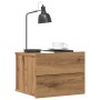 Mesitas de noche de pared 2 uds color roble artisan 40x32x30 cm by , Nightstands - Ref: Foro24-855947, Price: 100,31 €, Disco...
