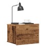 Mesitas de noche de pared 2 uds madera envejecida 40x32x30 cm by , Nightstands - Ref: Foro24-855945, Price: 74,78 €, Discount: %