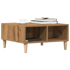 Mesa de centro madera de ingeniería roble artisan 60x60x30 cm by , Coffee table - Ref: Foro24-856441, Price: 49,20 €, Discoun...