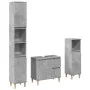 Set muebles de baño 2 piezas madera contrachapada gris hormigón de , Muebles de baño - Ref: Foro24-3324945, Precio: 164,90 €,...