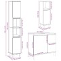Set muebles de baño 2 piezas madera contrachapada gris hormigón by , Bathroom furniture - Ref: Foro24-3324945, Price: 163,53 ...