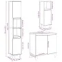 Set muebles de baño 2 piezas madera contrachapada gris hormigón von , Badezimmermöbel - Ref: Foro24-3324947, Preis: 149,91 €,...