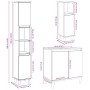 Set muebles de baño 2 piezas madera contrachapada gris hormigón by , Bathroom furniture - Ref: Foro24-3324947, Price: 152,12 ...