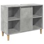 Set muebles de baño 2 piezas madera contrachapada gris hormigón von , Badezimmermöbel - Ref: Foro24-3324951, Preis: 164,21 €,...