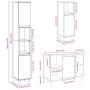 Set muebles de baño 2 piezas madera contrachapada gris hormigón von , Badezimmermöbel - Ref: Foro24-3324951, Preis: 164,21 €,...