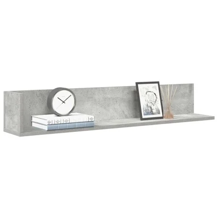 Estantes de pared 2 uds madera gris hormigón 100x16,5x16,5 cm de , Estantes y estanterías - Ref: Foro24-860043, Precio: 35,72...