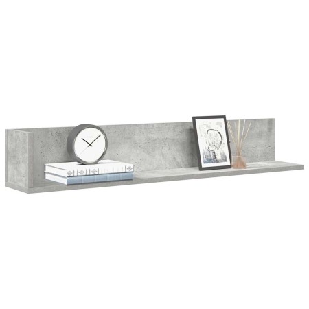 Estantes de pared 2 uds madera gris hormigón 100x16,5x16,5 cm by , Shelves and shelves - Ref: Foro24-860043, Price: 36,30 €, ...