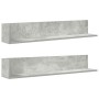 Estantes de pared 2 uds madera gris hormigón 100x16,5x16,5 cm by , Shelves and shelves - Ref: Foro24-860043, Price: 36,30 €, ...