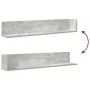 Estantes de pared 2 uds madera gris hormigón 100x16,5x16,5 cm de , Estantes y estanterías - Ref: Foro24-860043, Precio: 35,72...