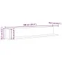 Estantes de pared 2 uds madera ingeniería negro 100x16,5x16,5cm von , Regale und Regale - Ref: Foro24-860041, Preis: 34,90 €,...