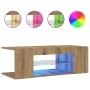 Mueble de TV luces LED madera roble artisan 90x39x30 cm von , TV-Möbel - Ref: Foro24-856326, Preis: 53,65 €, Rabatt: %
