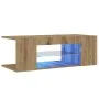 Mueble de TV luces LED madera roble artisan 90x39x30 cm von , TV-Möbel - Ref: Foro24-856326, Preis: 53,65 €, Rabatt: %