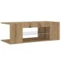 Mueble de TV luces LED madera roble artisan 90x39x30 cm von , TV-Möbel - Ref: Foro24-856326, Preis: 53,65 €, Rabatt: %