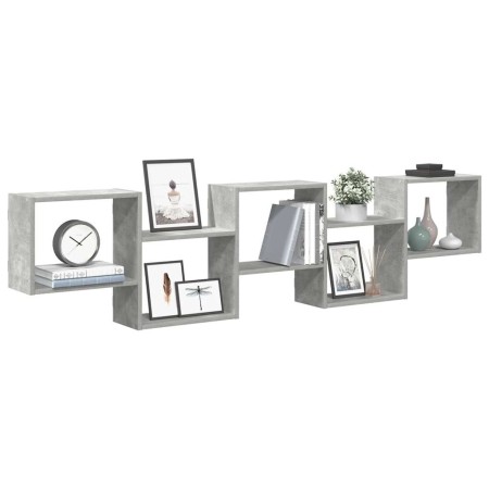 Estante cubo de pared 5 compartimentos madera gris hormigón by , Shelves and shelves - Ref: Foro24-859998, Price: 52,37 €, Di...