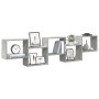 Estante cubo de pared 5 compartimentos madera gris hormigón by , Shelves and shelves - Ref: Foro24-859998, Price: 52,37 €, Di...