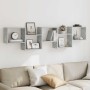 Estante cubo de pared 5 compartimentos madera gris hormigón by , Shelves and shelves - Ref: Foro24-859998, Price: 52,37 €, Di...