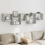 Estante cubo de pared 5 compartimentos madera gris hormigón de , Estantes y estanterías - Ref: Foro24-859998, Precio: 51,41 €...