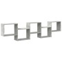 Estante cubo de pared 5 compartimentos madera gris hormigón by , Shelves and shelves - Ref: Foro24-859998, Price: 52,37 €, Di...