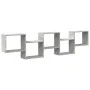 Estante cubo de pared 5 compartimentos madera gris hormigón de , Estantes y estanterías - Ref: Foro24-859998, Precio: 51,41 €...