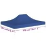 Zeltdach für Feiern blau 4x3 m 270 g/m² von vidaXL, Abdeckungen für Zelte und Pavillons - Ref: Foro24-315350, Preis: 38,72 €,...