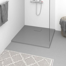 SMC graue Duschwanne 90x80 cm von vidaXL, Duschwannen - Ref: Foro24-148932, Preis: 204,22 €, Rabatt: %
