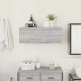Armario de pared baño madera ingeniería gris Sonoma 80x25x30 cm by , bathroom vanities - Ref: Foro24-860081, Price: 54,44 €, ...