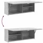 Armario de pared baño madera ingeniería gris Sonoma 80x25x30 cm by , bathroom vanities - Ref: Foro24-860081, Price: 54,44 €, ...