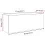 Armario de pared baño madera ingeniería gris Sonoma 80x25x30 cm by , bathroom vanities - Ref: Foro24-860081, Price: 54,44 €, ...