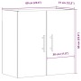 Armario de pared madera de ingeniería roble artisan 60x31x60 cm by , Lockers and storage cabinets - Ref: Foro24-857301, Price...