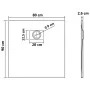 Plato de ducha SMC gris 90x80 cm de vidaXL, Platos de ducha - Ref: Foro24-148932, Precio: 199,75 €, Descuento: %