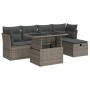 Set de muebles de jardín 6 pzas y cojines ratán sintético gris by , Garden sets - Ref: Foro24-3327770, Price: 397,99 €, Disco...