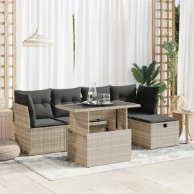 Set de sofás de jardín 6 pzas y cojines ratán sintético gris von , Gartensets - Ref: Foro24-3327772, Preis: 453,10 €, Rabatt: %