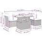 Set de sofás de jardín 6 pzas y cojines ratán sintético gris by , Garden sets - Ref: Foro24-3327772, Price: 453,10 €, Discoun...