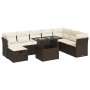 Set de sofás de jardín 9 pzas y cojines ratán sintético marrón von , Gartensets - Ref: Foro24-3327803, Preis: 632,15 €, Rabat...