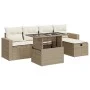 Juego de sofás jardín con cojines 6 pzas ratán sintético beige von , Gartensets - Ref: Foro24-3327808, Preis: 474,80 €, Rabat...