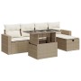 Juego de sofás jardín con cojines 6 pzas ratán sintético beige by , Garden sets - Ref: Foro24-3327808, Price: 486,43 €, Disco...