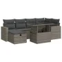 Set de sofás de jardín 7 pzas con cojines ratán sintético gris von , Gartensets - Ref: Foro24-3327820, Preis: 476,86 €, Rabat...