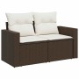 Set de sofás de jardín 9 pzas y cojines ratán sintético marrón by , Garden sets - Ref: Foro24-3327843, Price: 633,07 €, Disco...