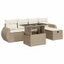 Juego de sofás jardín con cojines 6 pzas ratán sintético beige by , Garden sets - Ref: Foro24-3327888, Price: 529,77 €, Disco...