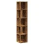 Mueble de esquina madera de ingeniería envejecida 33x33x165 cm by , Lockers and storage cabinets - Ref: Foro24-856724, Price:...
