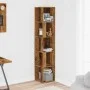 Mueble de esquina madera de ingeniería envejecida 33x33x165 cm by , Lockers and storage cabinets - Ref: Foro24-856724, Price:...
