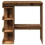 Mesa de bar con estante madera envejecida 100x48x101,5 cm by , Kitchen and dining tables - Ref: Foro24-856758, Price: 89,02 €...