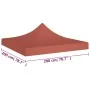 Techo de carpa para celebraciones terracota 2x2 m 270 g/m² de vidaXL, Cubiertas para carpas y cenadores - Ref: Foro24-315346,...