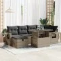 Set de sofás de jardín 7 pzas con cojines ratán sintético gris by , Garden sets - Ref: Foro24-3327860, Price: 481,85 €, Disco...