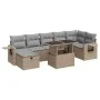 Set de sofás de jardín y cojines 8 piezas ratán sintético beige by , Garden sets - Ref: Foro24-3327869, Price: 561,62 €, Disc...