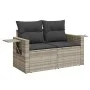 Set de sofás de jardín 7 pzas con cojines ratán PE gris claro by , Garden sets - Ref: Foro24-3327862, Price: 532,21 €, Discou...