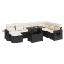 Set de sofás de jardín con cojines 9 pzas ratán sintético negro von , Gartensets - Ref: Foro24-3327876, Preis: 575,49 €, Raba...